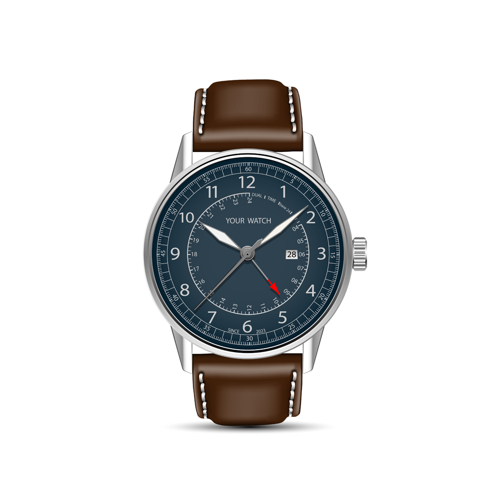 Men's Classic Leather Dial Watch!!!